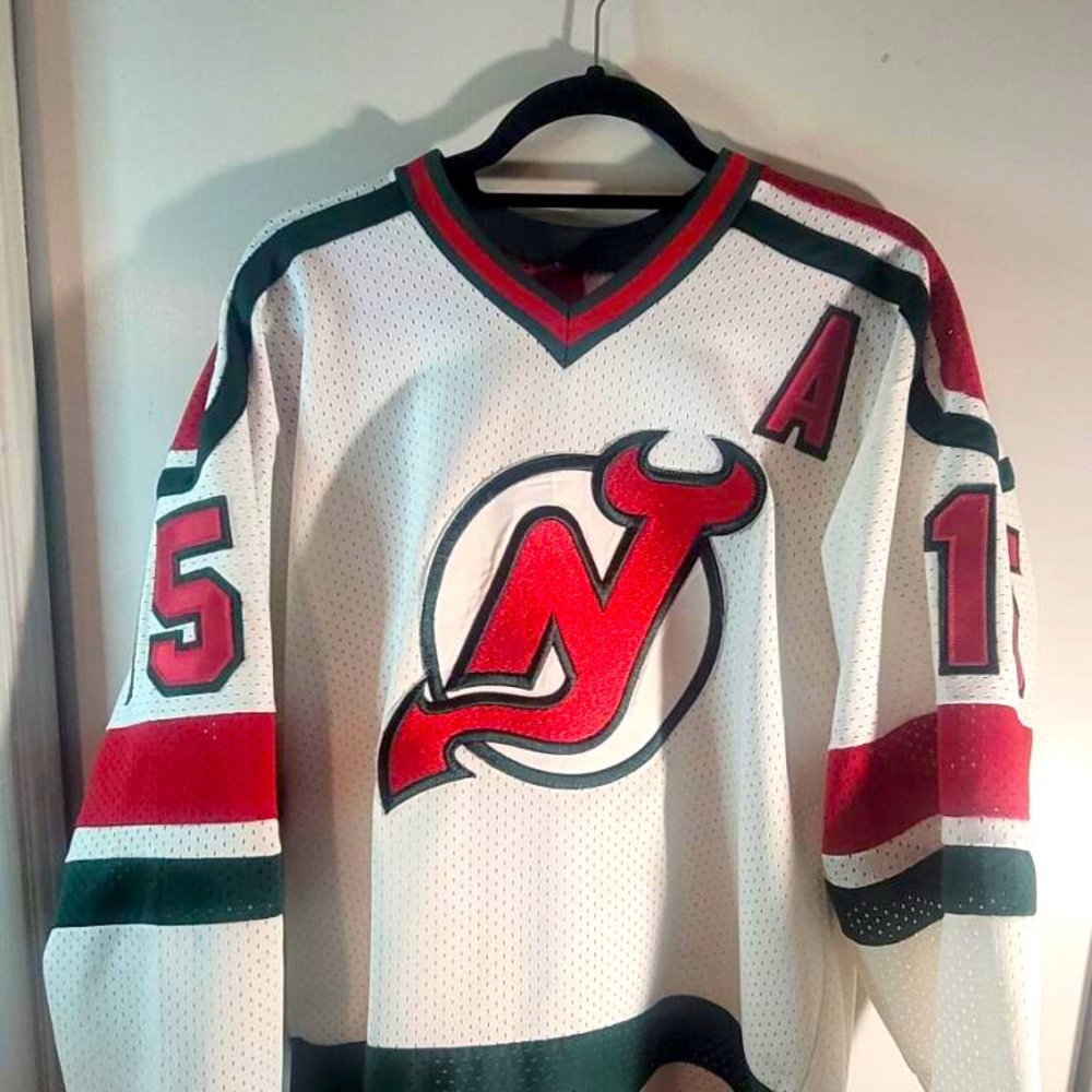 White&red, Jersey Devil jersey, excellent condition